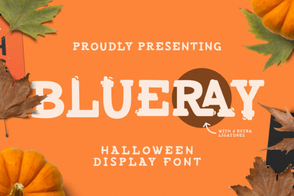 Blueray: The Spooky Display Font for Halloween Projects