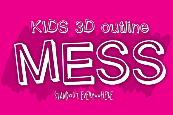 Bringing Classroom Creativity to Life: A Comprehensive Guide to the Kids 3D Outline Mess Font