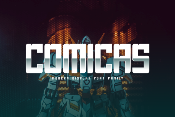 Comicas: Strategic Typography for Bold, Robotic Branding