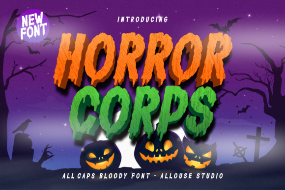 Horror Corps: Elevating Your Spooky Projects with Thick-Lettered Impact