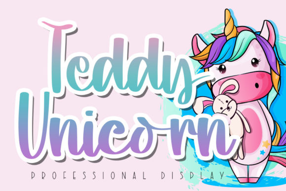 Teddy Unicorn: The Playful Display Font for Creative Projects