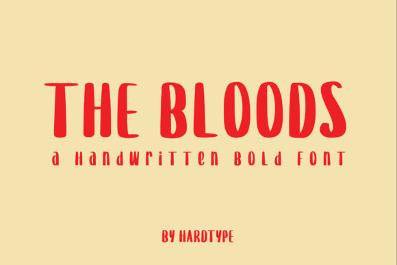 The Bloods: A Bold Display Font for High-Impact Design