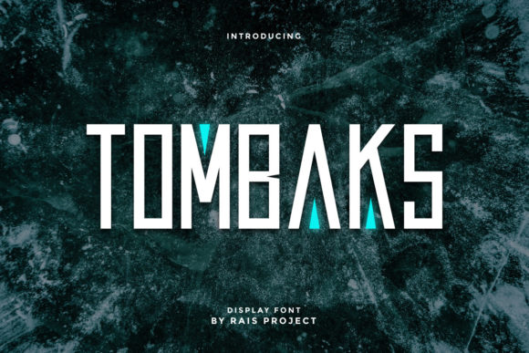 Tombaks: The Bold Robotic Display Font for High-Impact Design